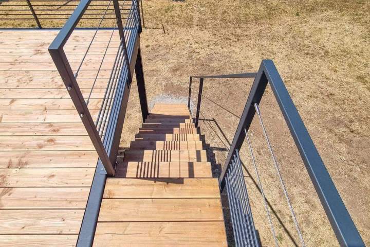 Fabrication escalier bois et métal Lot