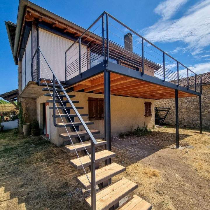 Constructeur terrasse sur pilotis Lot