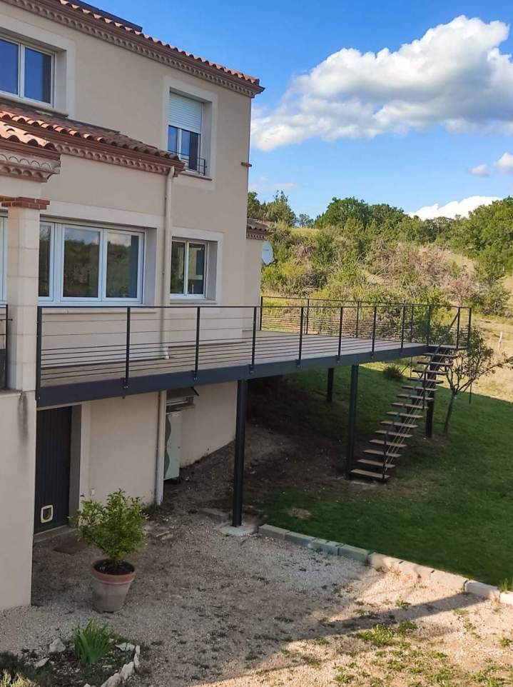 Réalisations Terrasse sur pilotis vers Cahors Lot (7) (Copier)