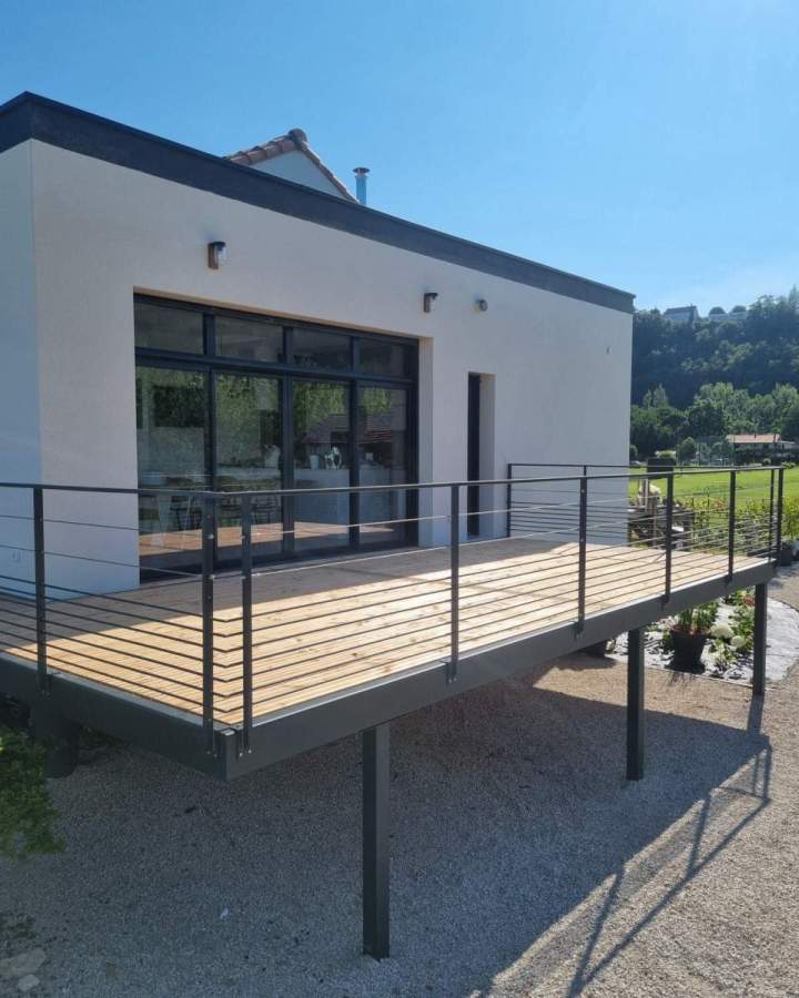 Réalisations Terrasse sur pilotis vers Cahors Lot (3) (Copier)